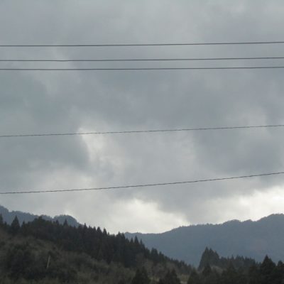 雨雲広がる東郷町