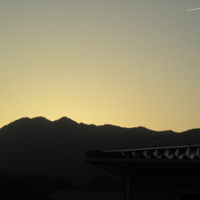 東郷町の沈んだ夕日