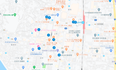 日向市お持ち帰り可能MAP