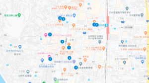 日向市お持ち帰り可能MAP